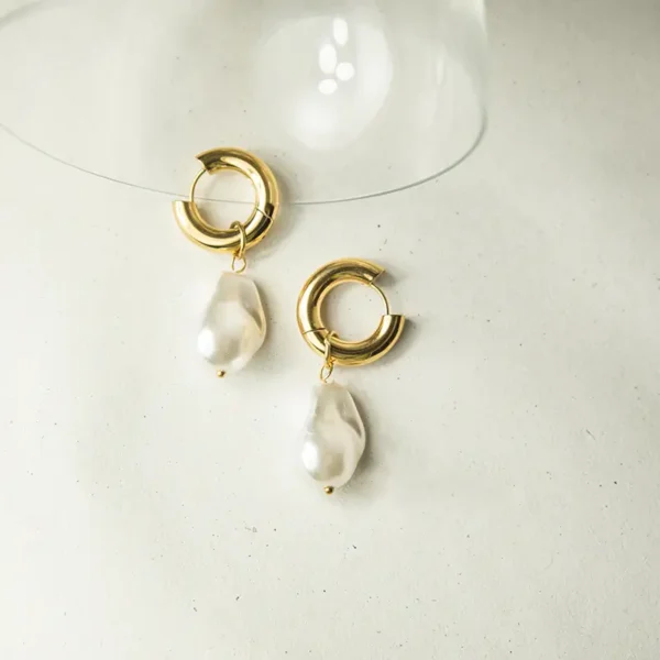 Σκουλαρικια Priya κρεμαστά με πέτρες